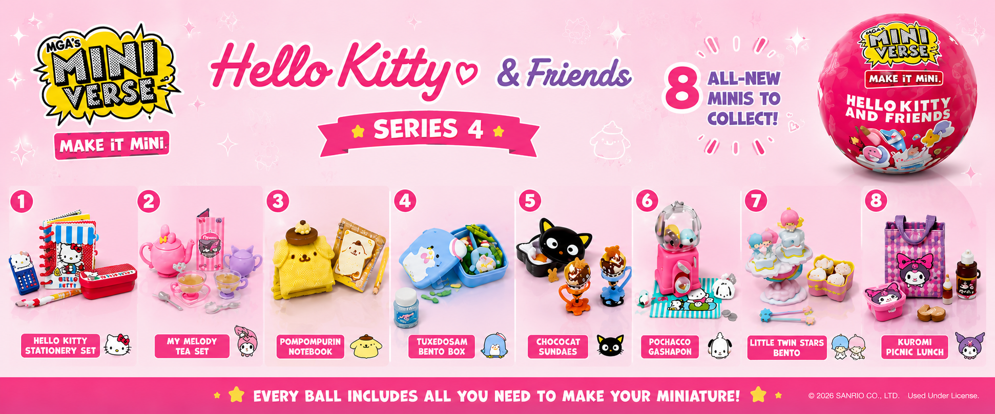 🎀 MGA’s Miniverse Make It Mini Hello Kitty & Friends Series 4 is Coming! 💖