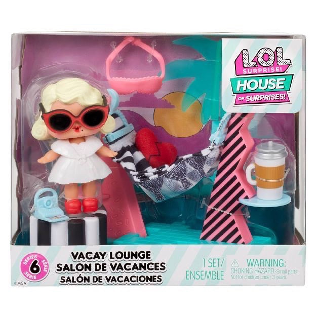 LOL Surprise OMG House of Surprises Vacay Lounge Playset