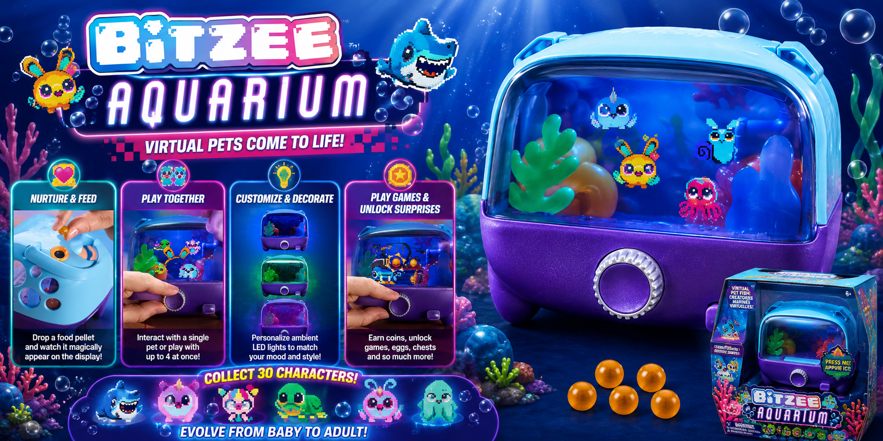 Bitzee Aquarium: Dive into an Interactive Virtual Pet Adventure!
