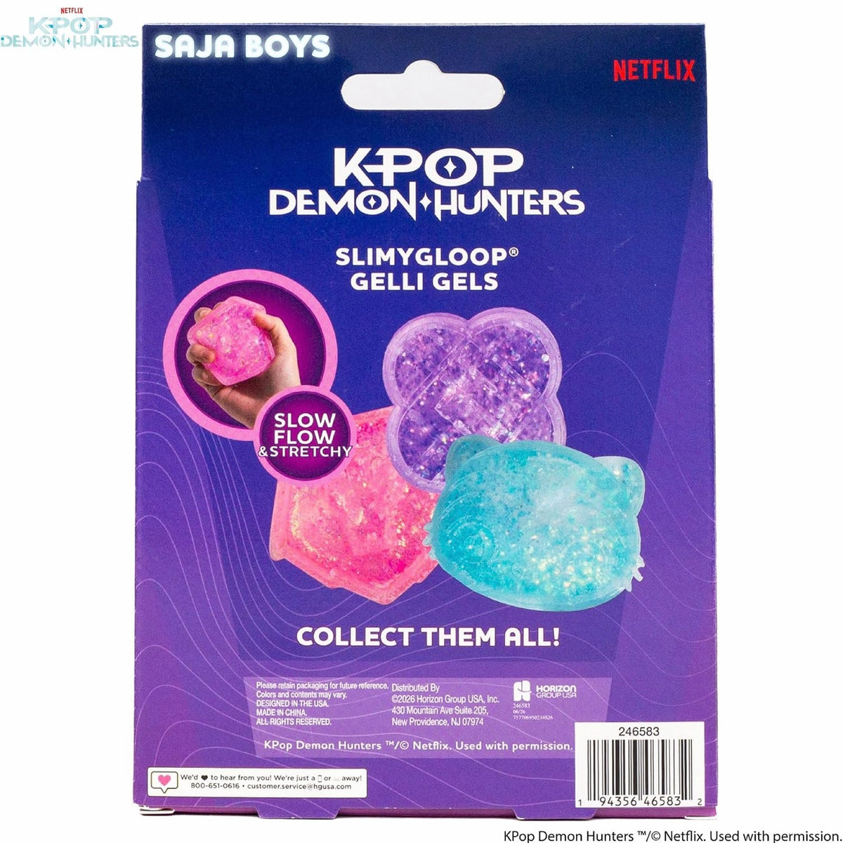 Slimygloop Gelli Gels Kpop Demon Hunters Saja Boys