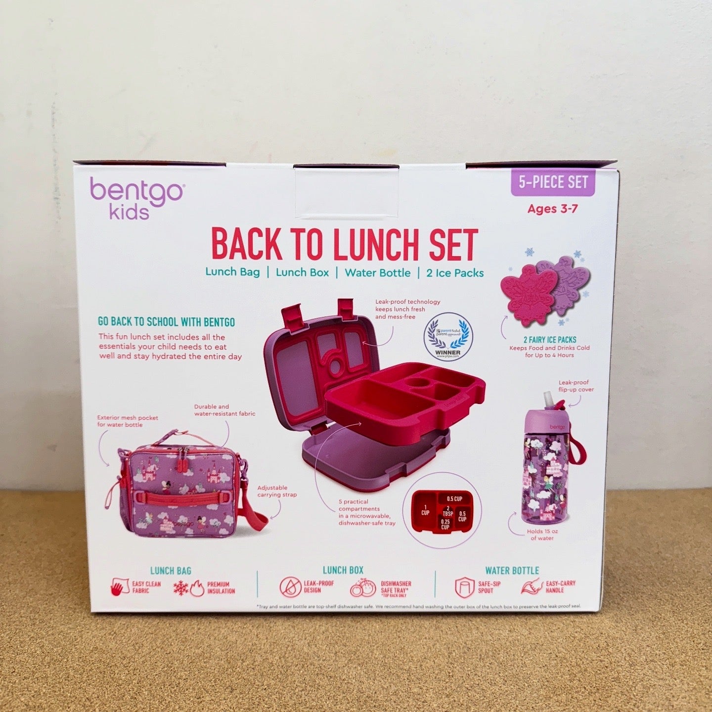 Bentgo Kids Back to Lunch Set - Fairy