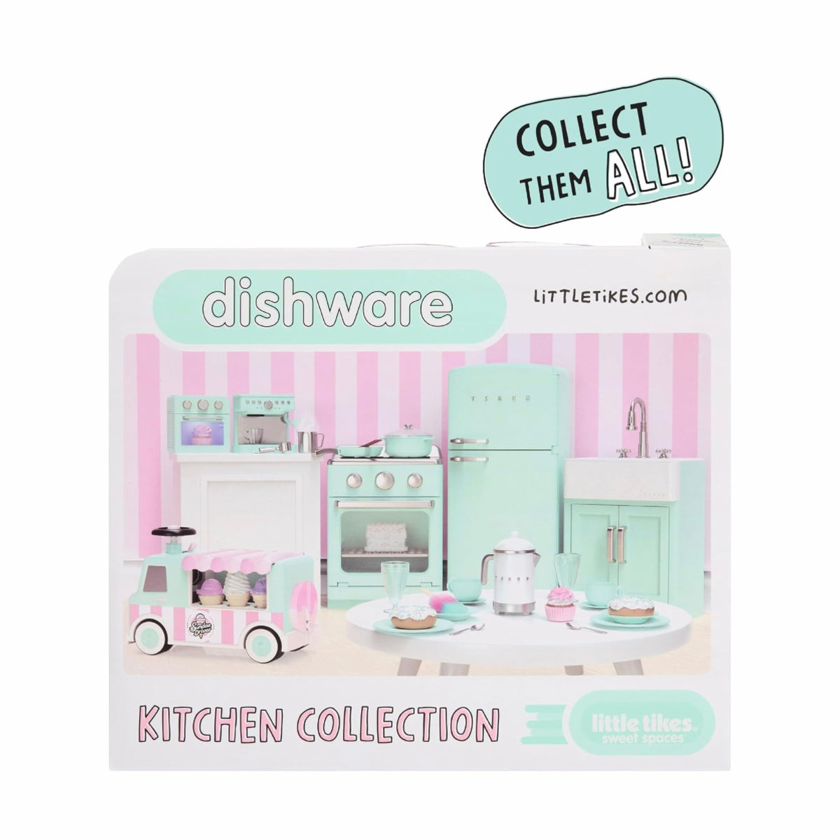 Little Tikes Sweet Spaces Dishware Set - Sea Foam