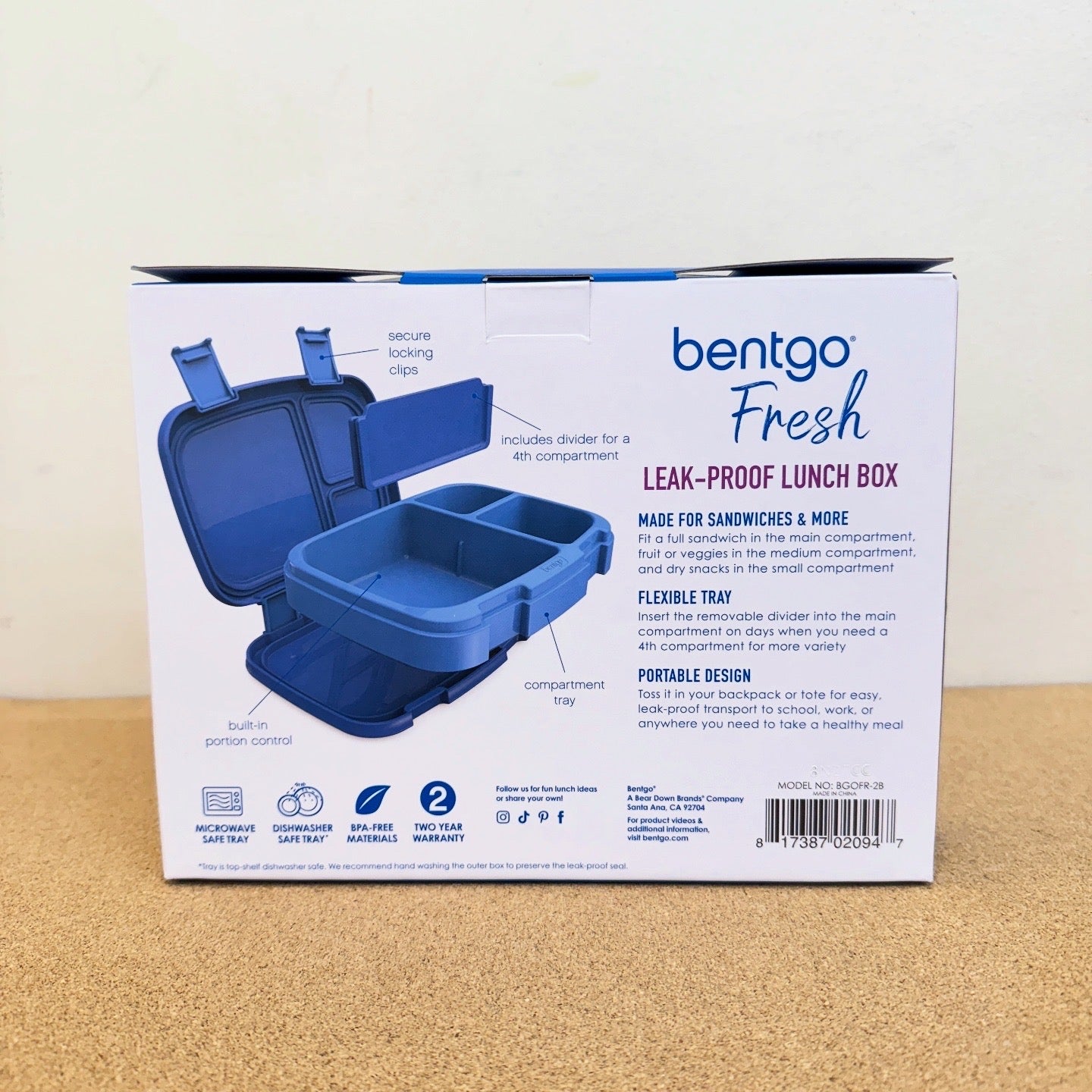 Bentgo Fresh Leak Proof Lunchbox - Blue