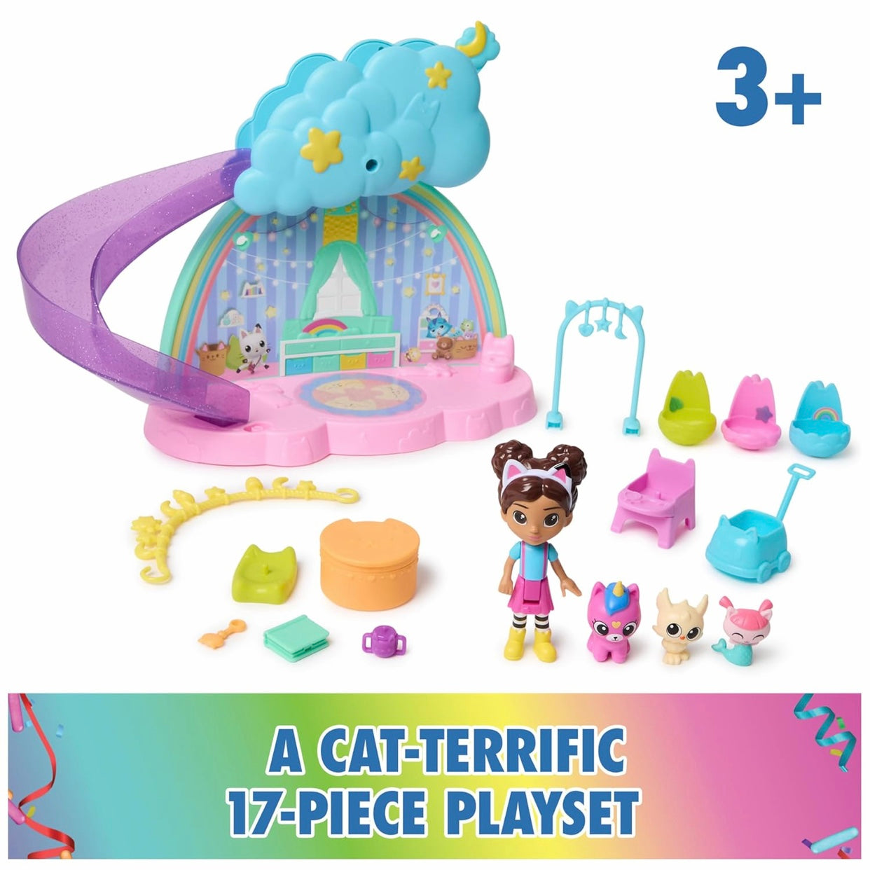 Gabby’s Dollhouse Kitty Care Ear Purrfect Playroom