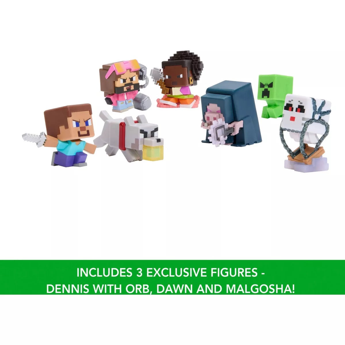 Minecraft Movie Overworld Battle Figure Pack