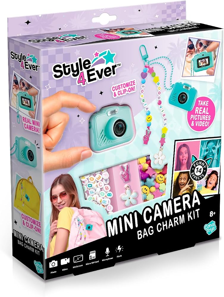 Style 4 Ever Mini Digital Camera Bag Charm Kit