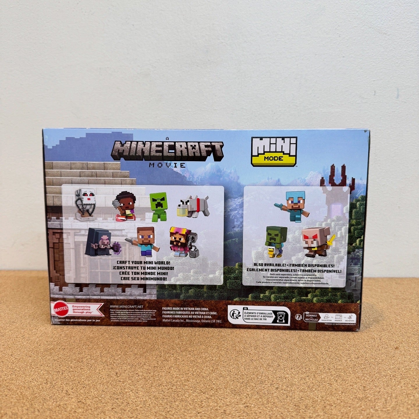 Minecraft Movie Overworld Battle Figure Pack