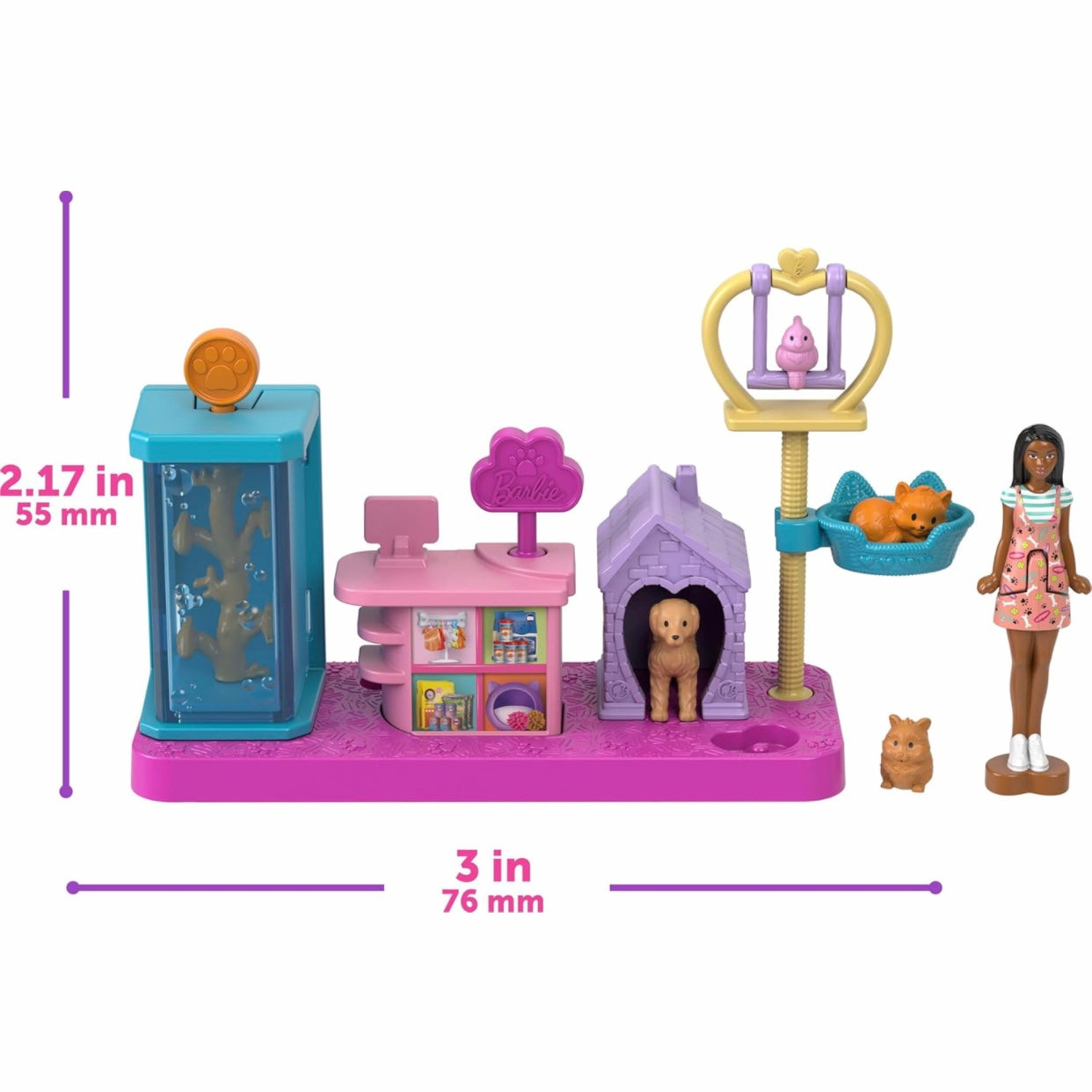 Barbie Mini Barbieland Collectible Pet Boutique Playset