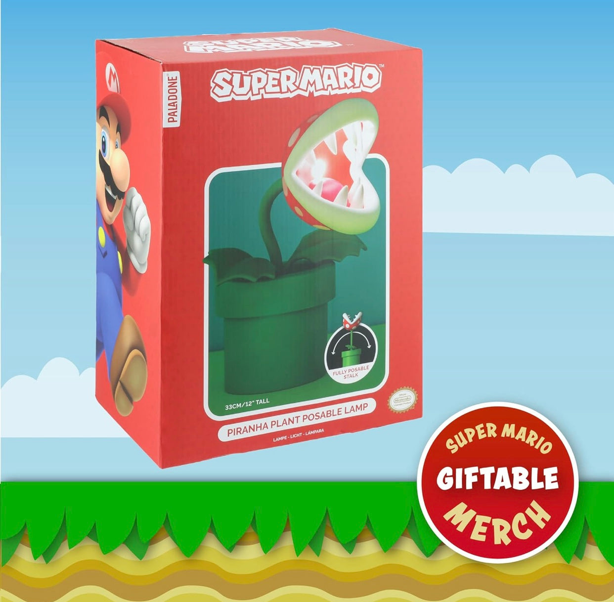 Nintendo Super Mario Bros Piranha Plant Posable Lamp