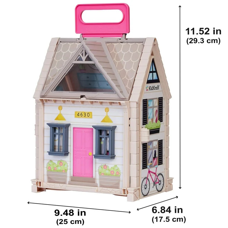 KidKraft Tote-Ables Cottage Dollhouse Transforms Into A Playset