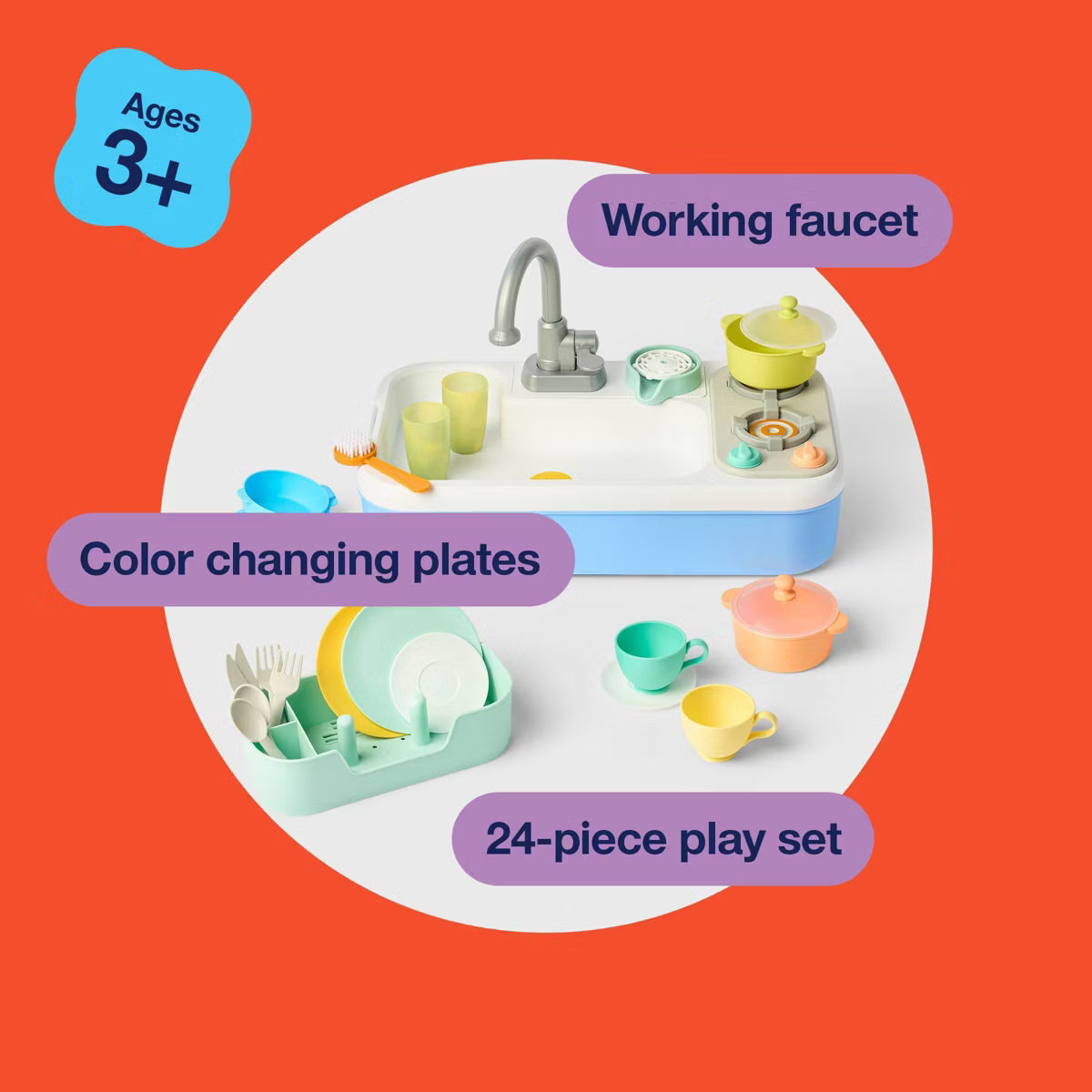 Gigglescape Kitchen Sink Playset