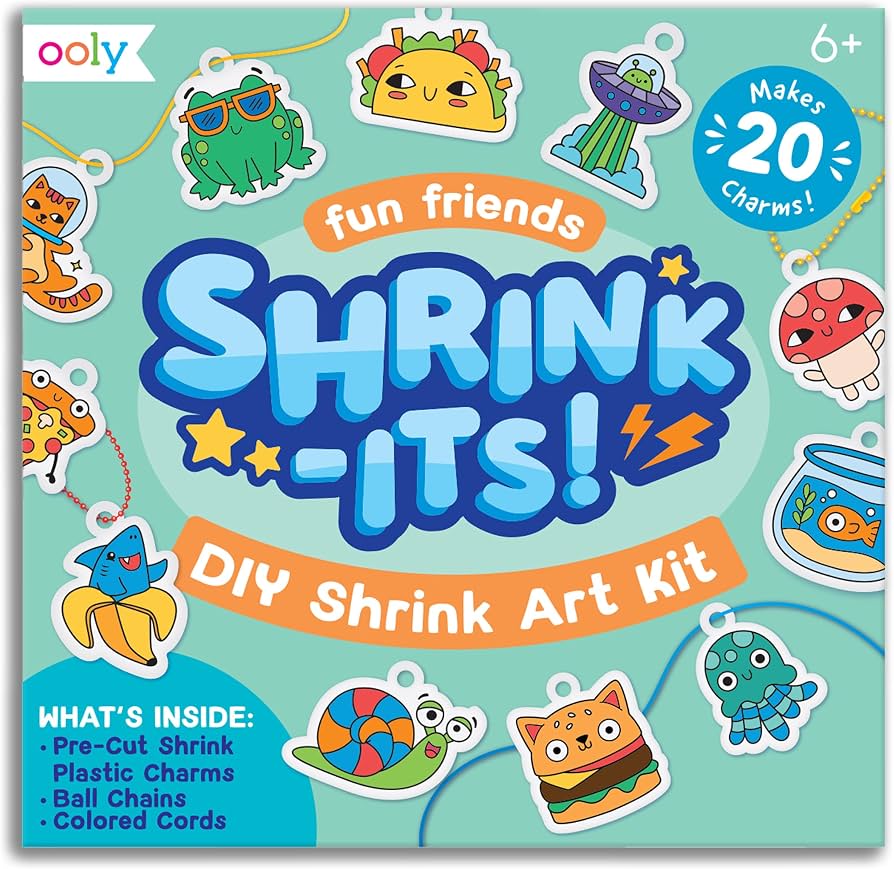 Ooly DIY Shrink Art Charms Kit - Fun Friends