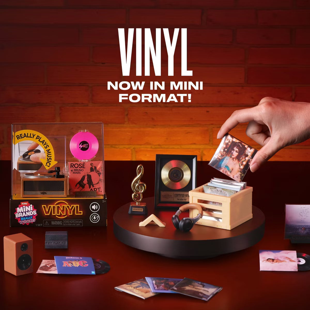 Mini Brands Really Works Vinyl Player