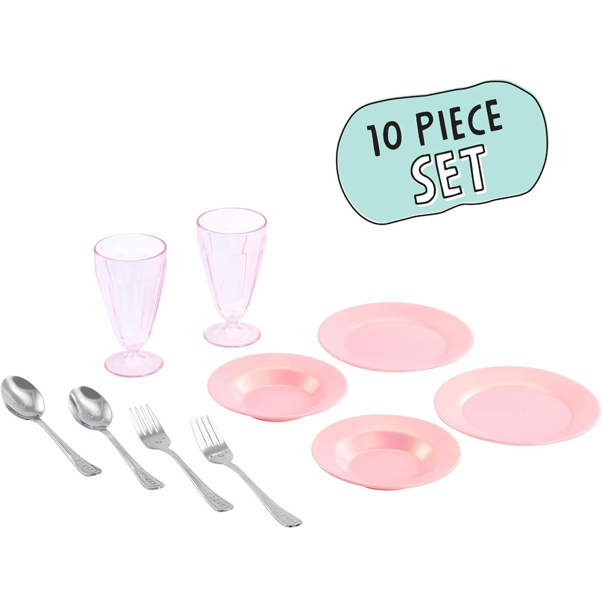 Little Tikes Sweet Spaces Dishware Set - Pink