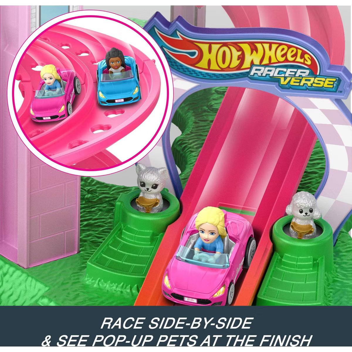 Hotwheels Racerverse Barbie Spiral Race Playset