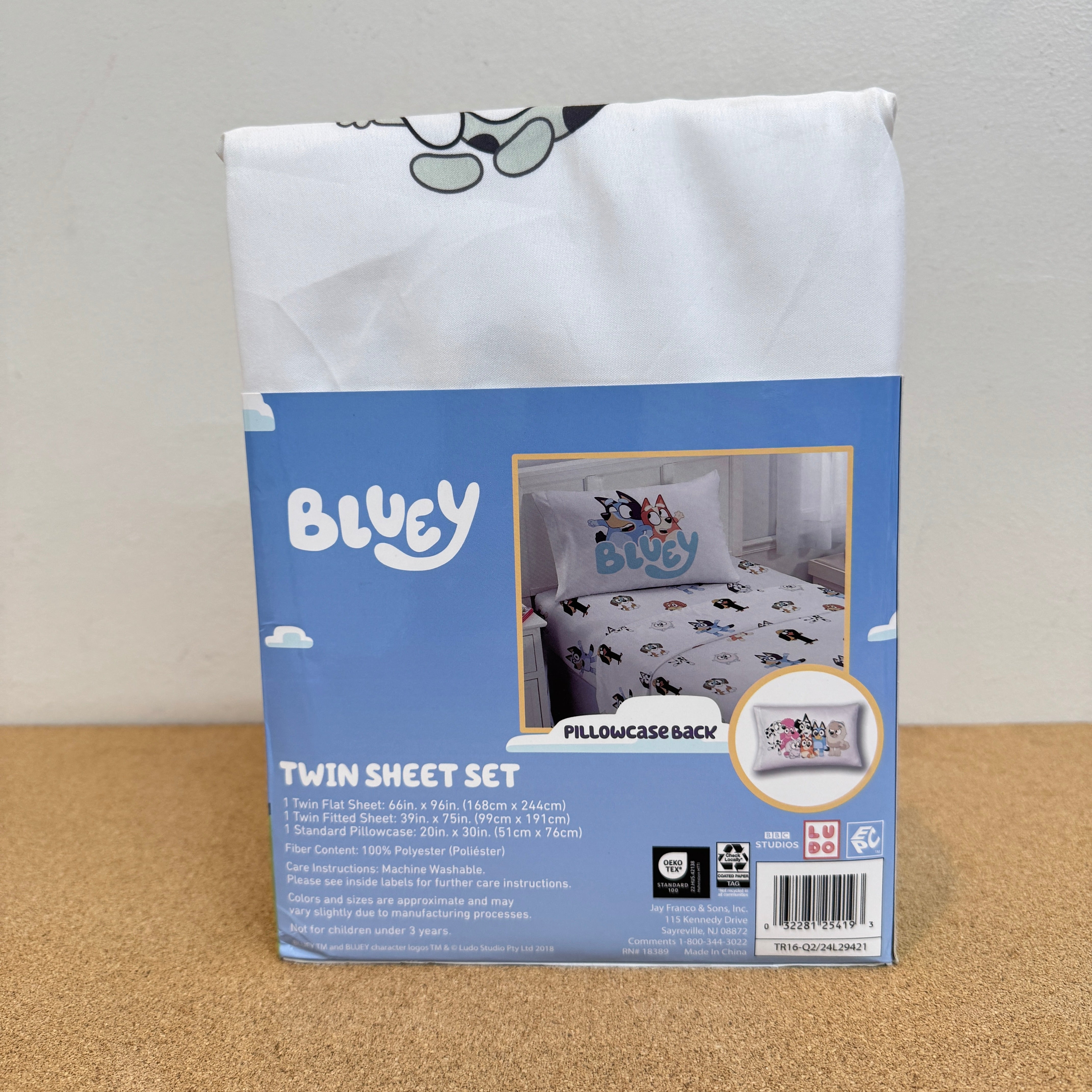 Bluey Kids Twin Sheet Set