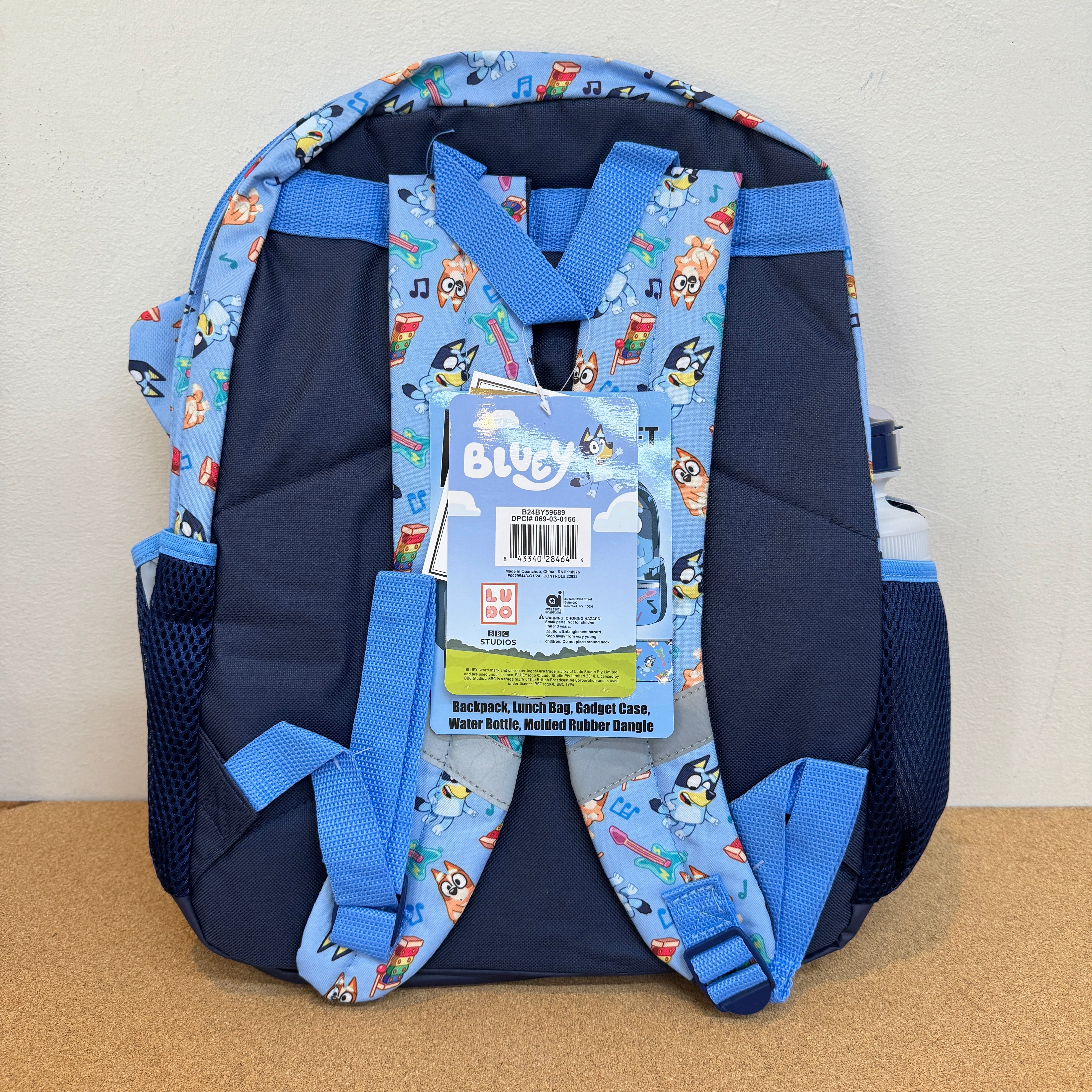 Bluey Kids 5PC Backpack Set with Lunchbag -16”