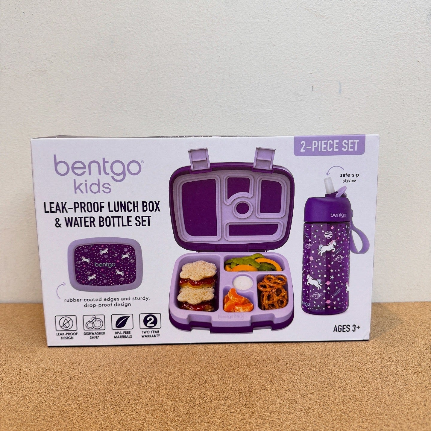Bentgo Kids Lunchbox & Water Bottle Set - Unicorn