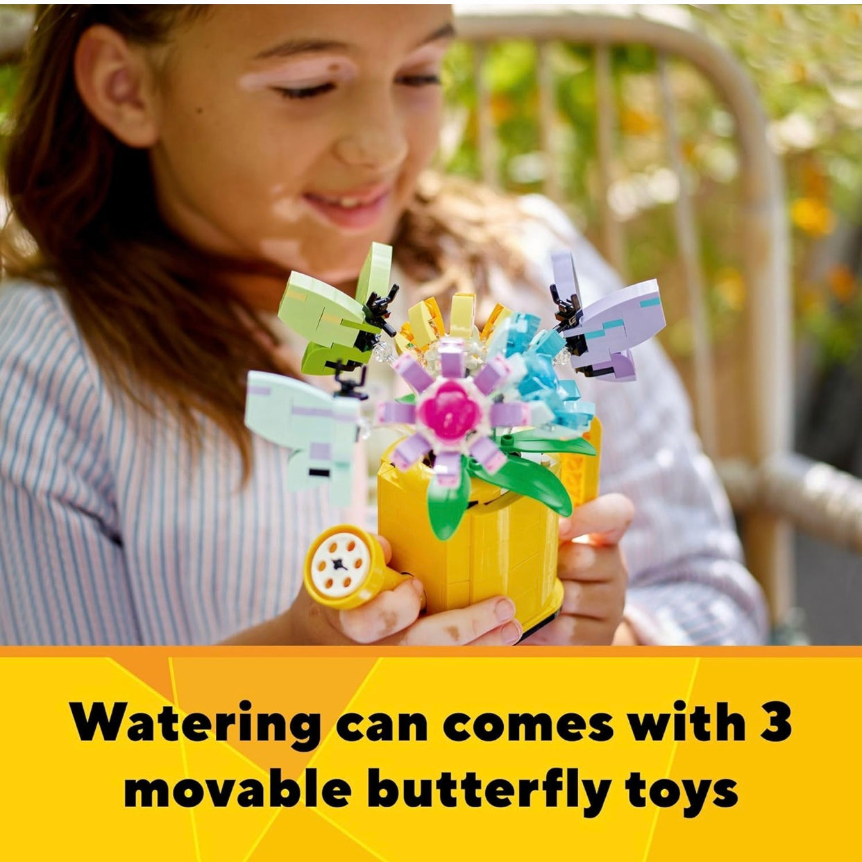 Lego Creator 3 in 1 Flowers In Watering Can Building Toy Set