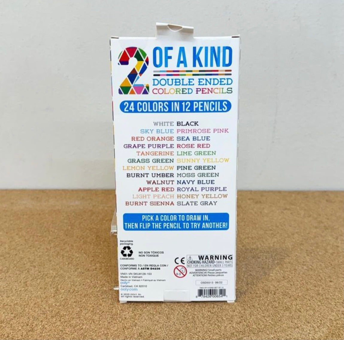 Ooly 2 Of A Kind Double Ended Colored Pencils Set of 12