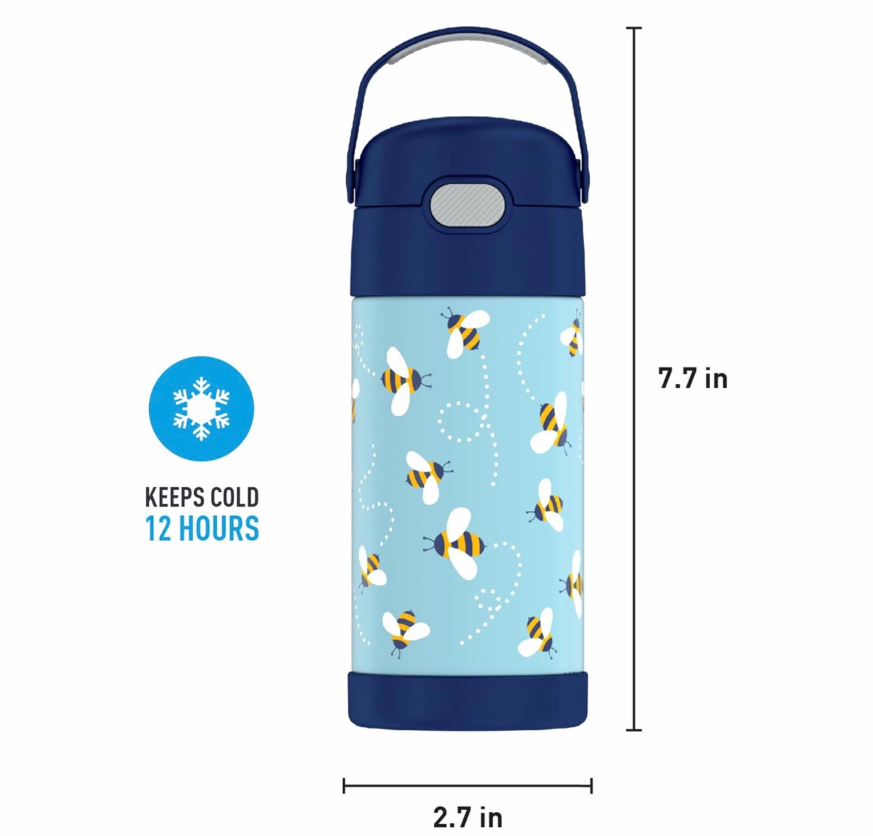 Thermos 12oz Funtainer Water Bottle - Honey Bees