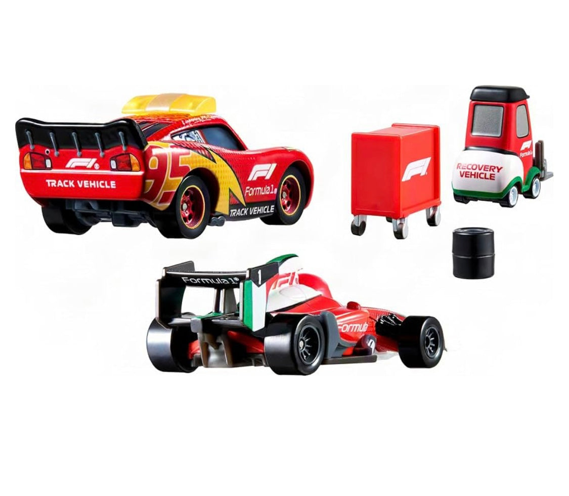 Mattel Disney and Pixar Cars Formula 1 Multipack with 3 Toy Cars