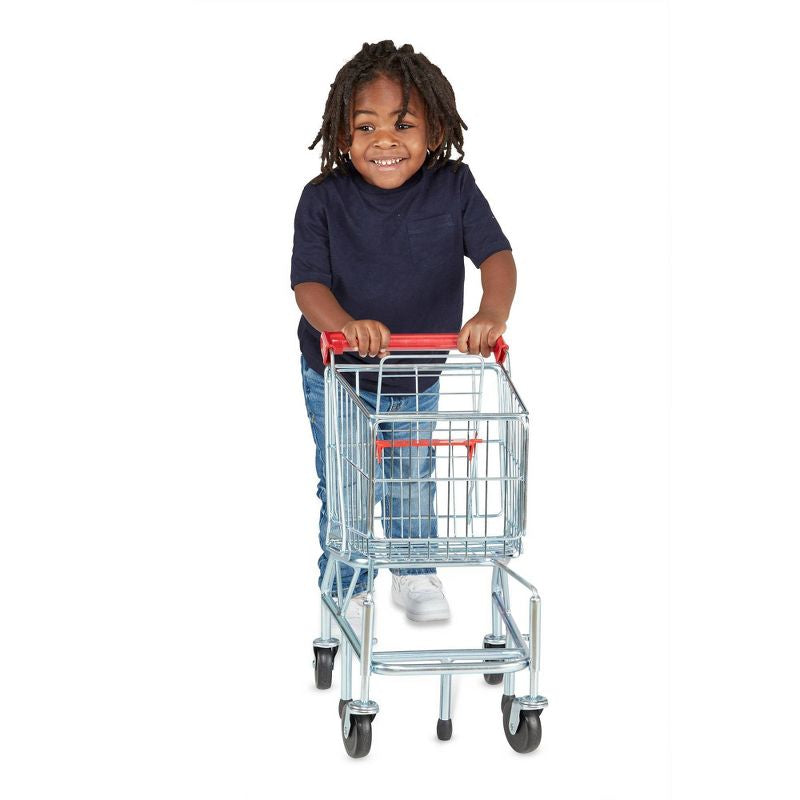 Melissa & Doug Shopping Toy Cart with Sturdy Metal Frame