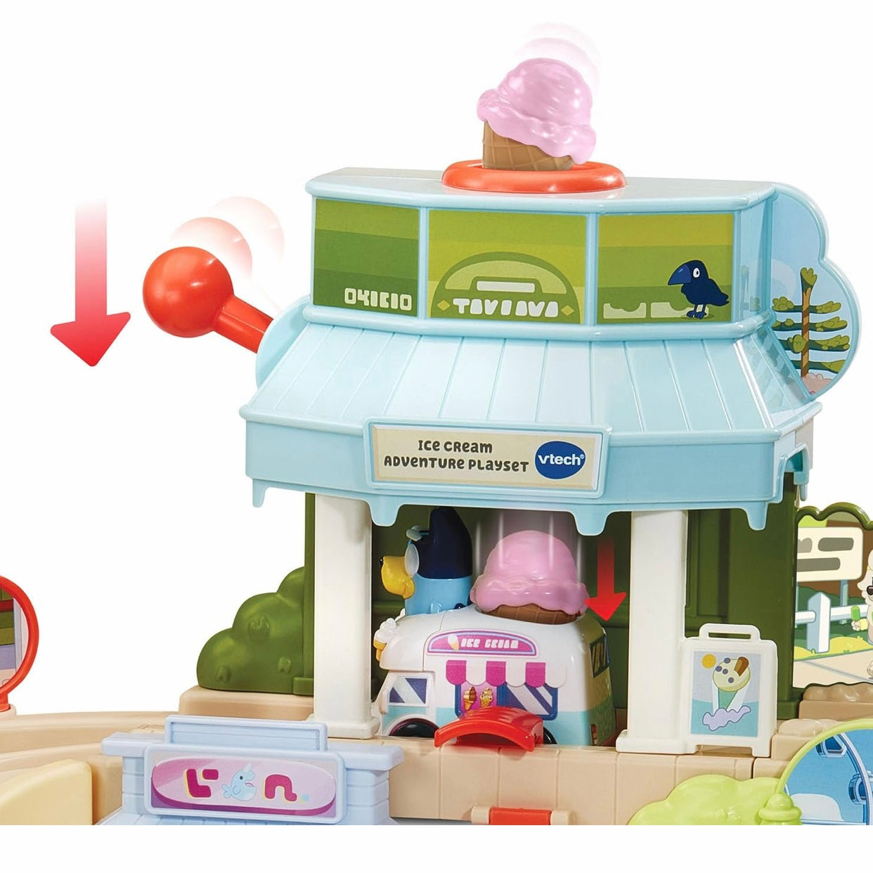 Vtech Bluey Ice Cream Adventure Playset with Ice cream Truck