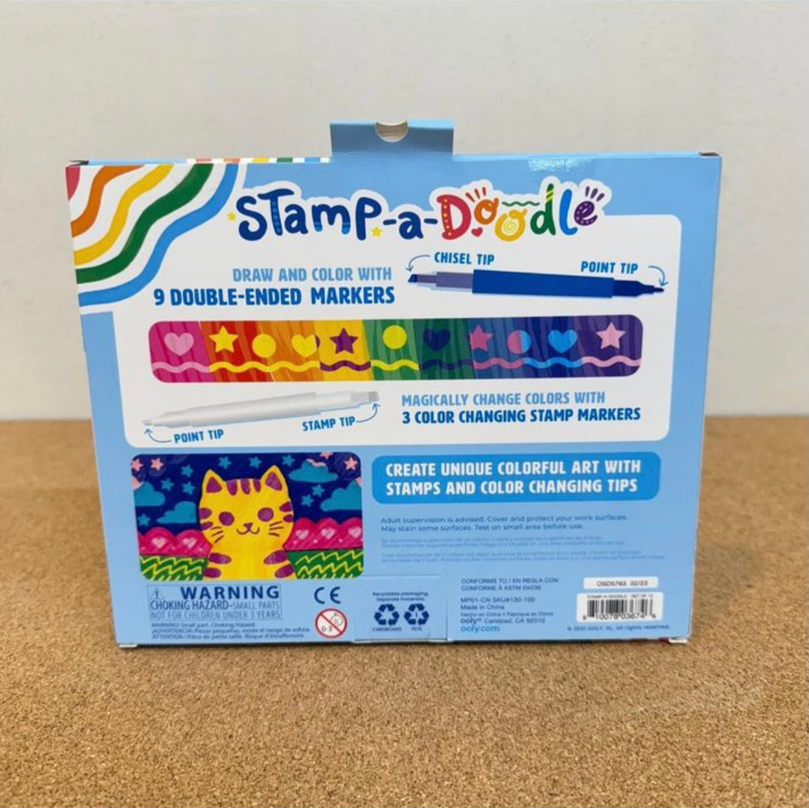 Ooly Stamp-A-Doodle Double Ended Markers Set of 12