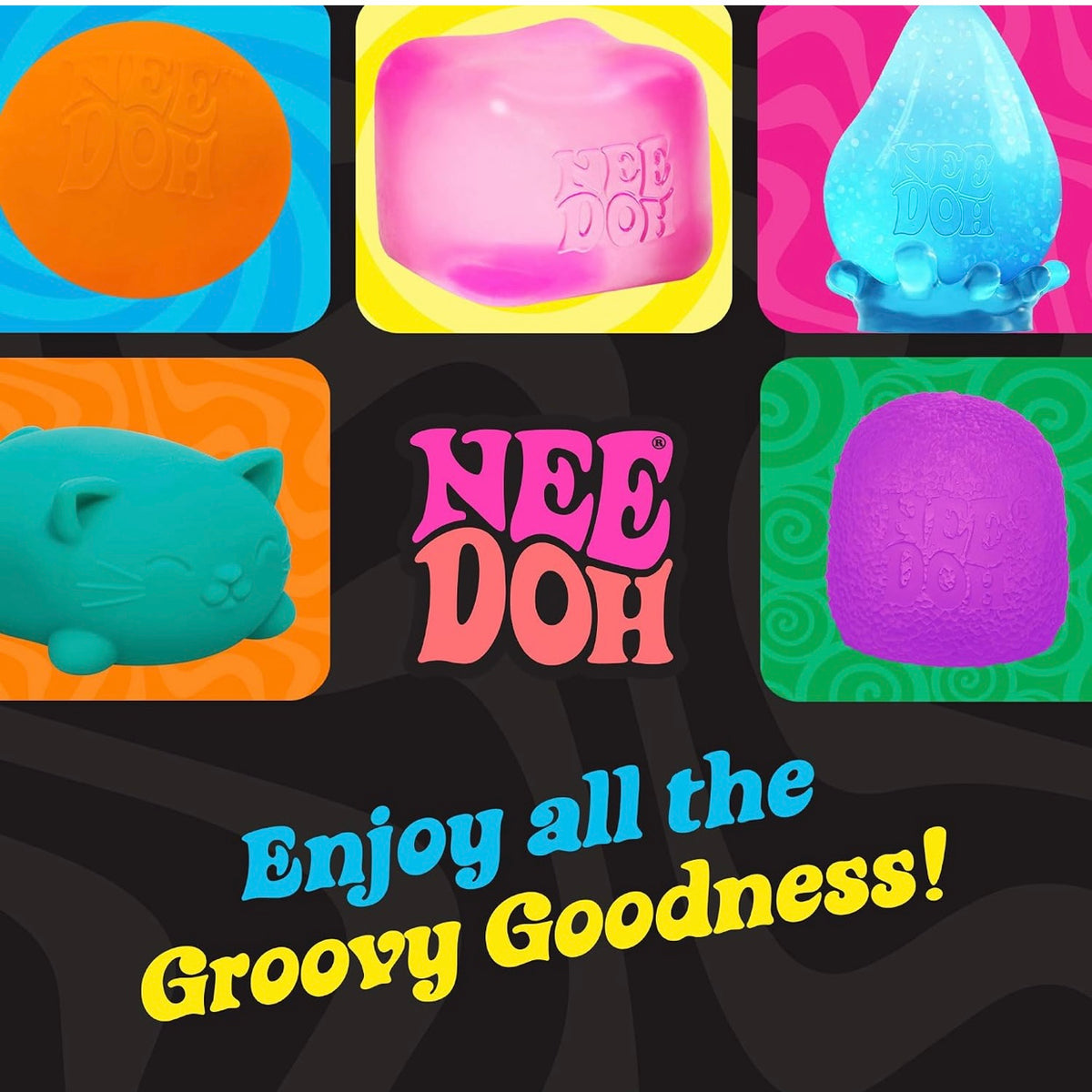 Schylling Needoh Teenie Color Change Sensory Squeeze Toy