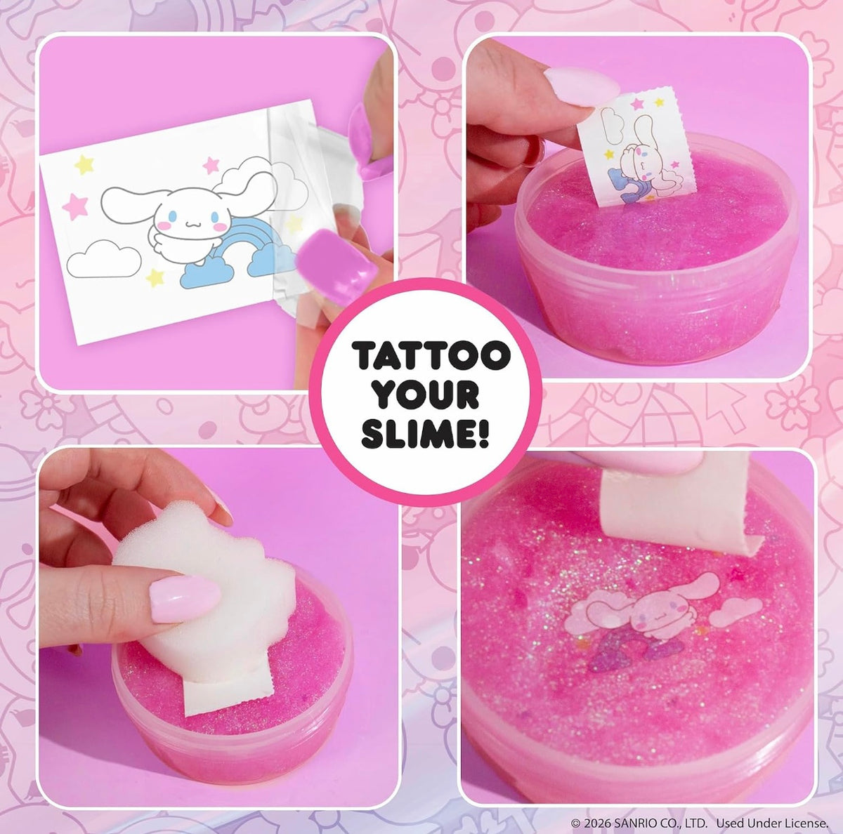 Slimygloop Tattoozee Hello Kitty and Friends Tattoo Transfer Slime Kit