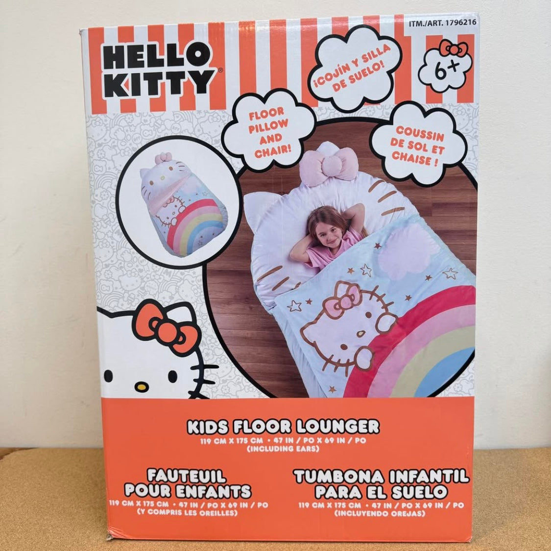 Hello Kitty Kids Floor Lounger(47IN/PO x 69IN/PO)