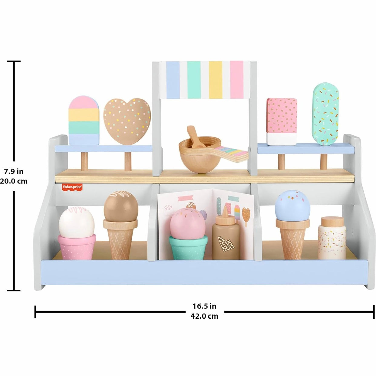Fisher Price Wooden Ice Cream Shop Playset