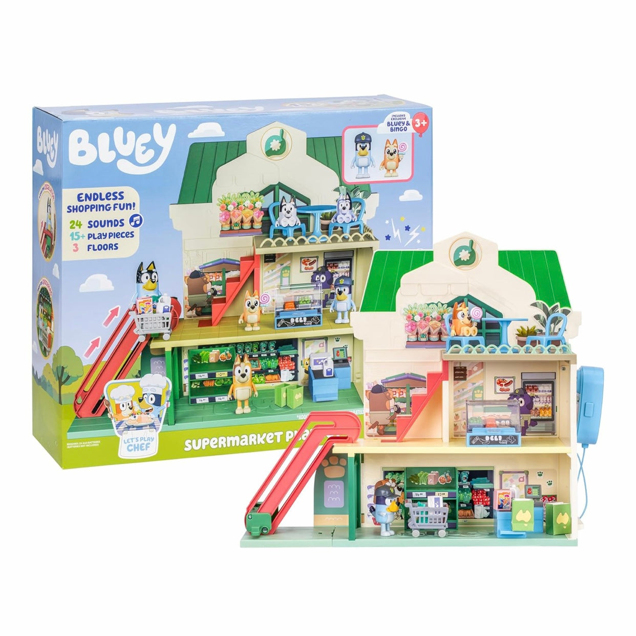 Bluey and Bingo Supermarket Playset
