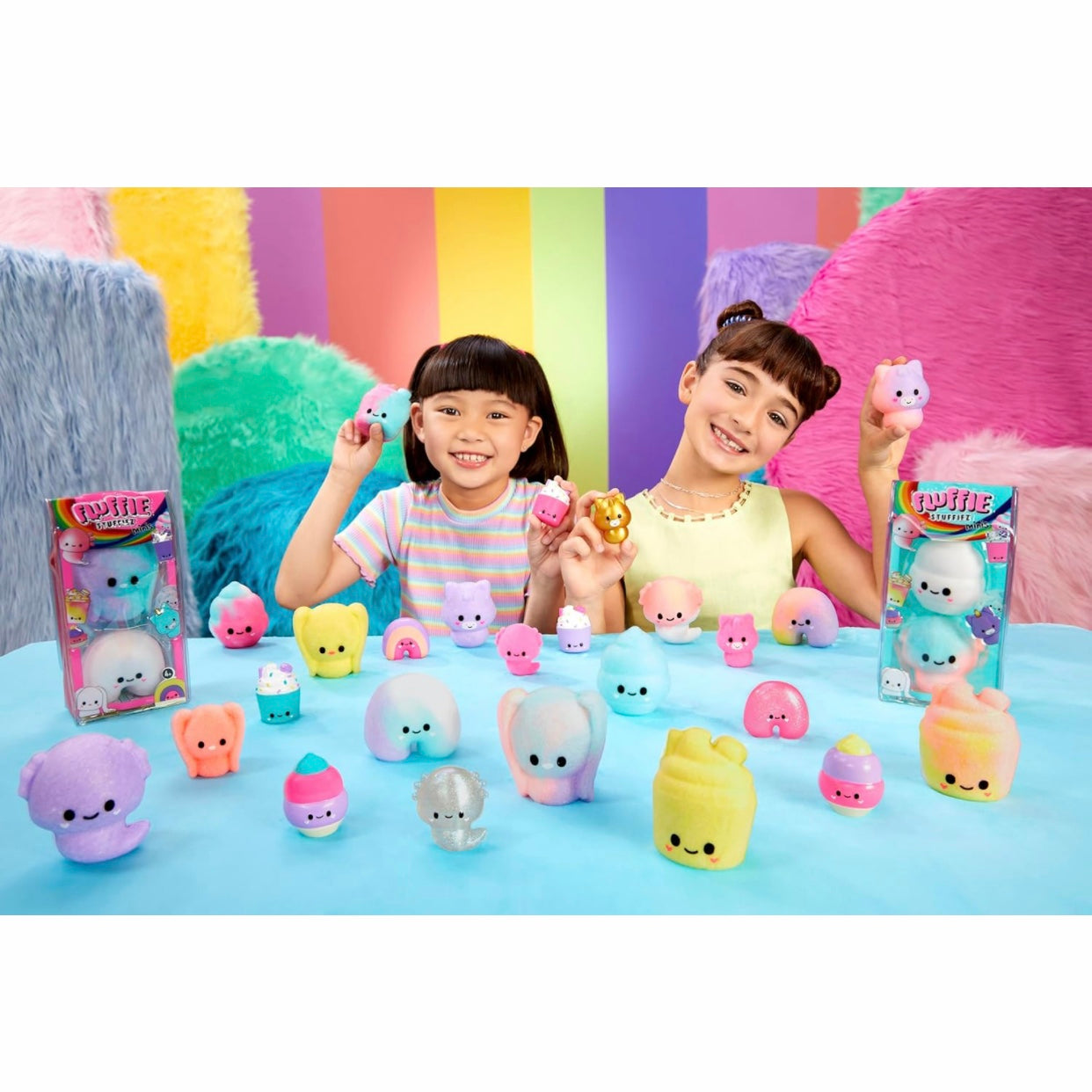 Fluffie Stuffiez Rainbow & Axolotl Minis Collectible Plush