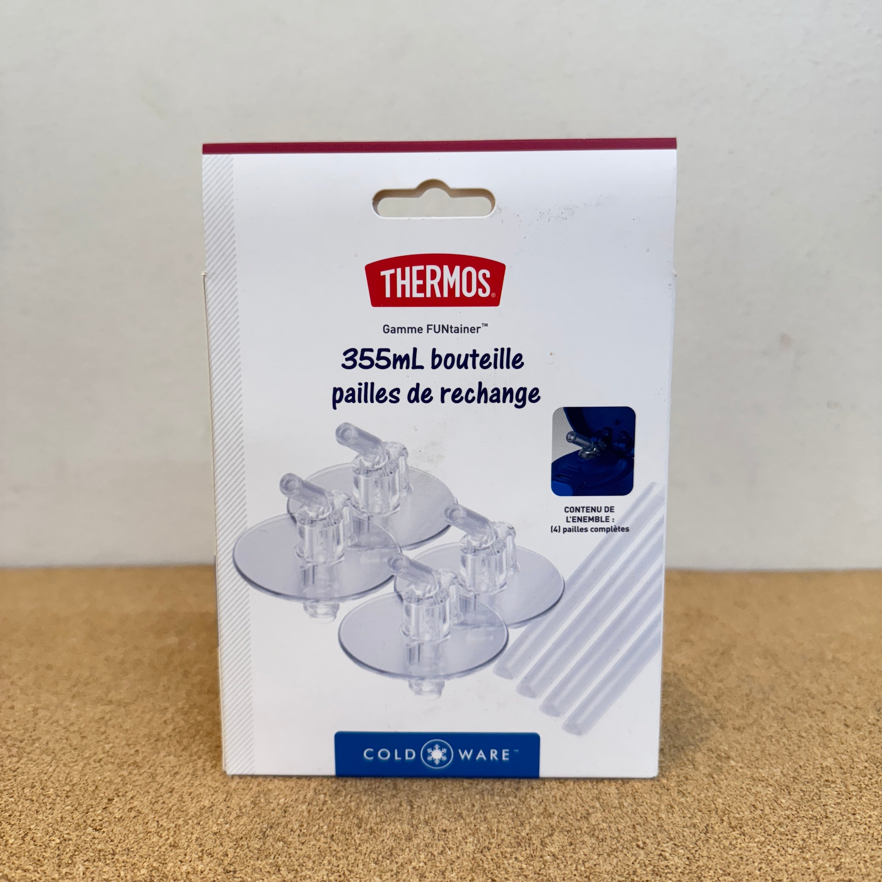 Thermos Funtainer 12Oz Insulated Replacement Straws 4pcs