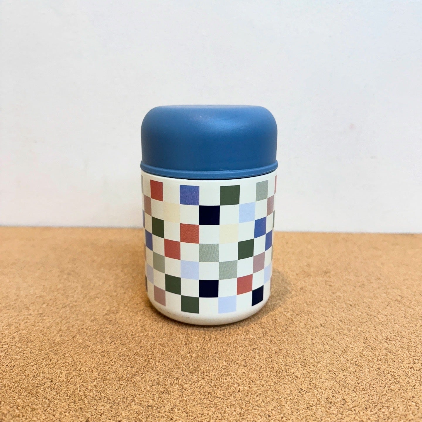 Pillowfort Kids 10oz Double Wall Vacuum Stainless Steel Food Jar with Spoon - Blue