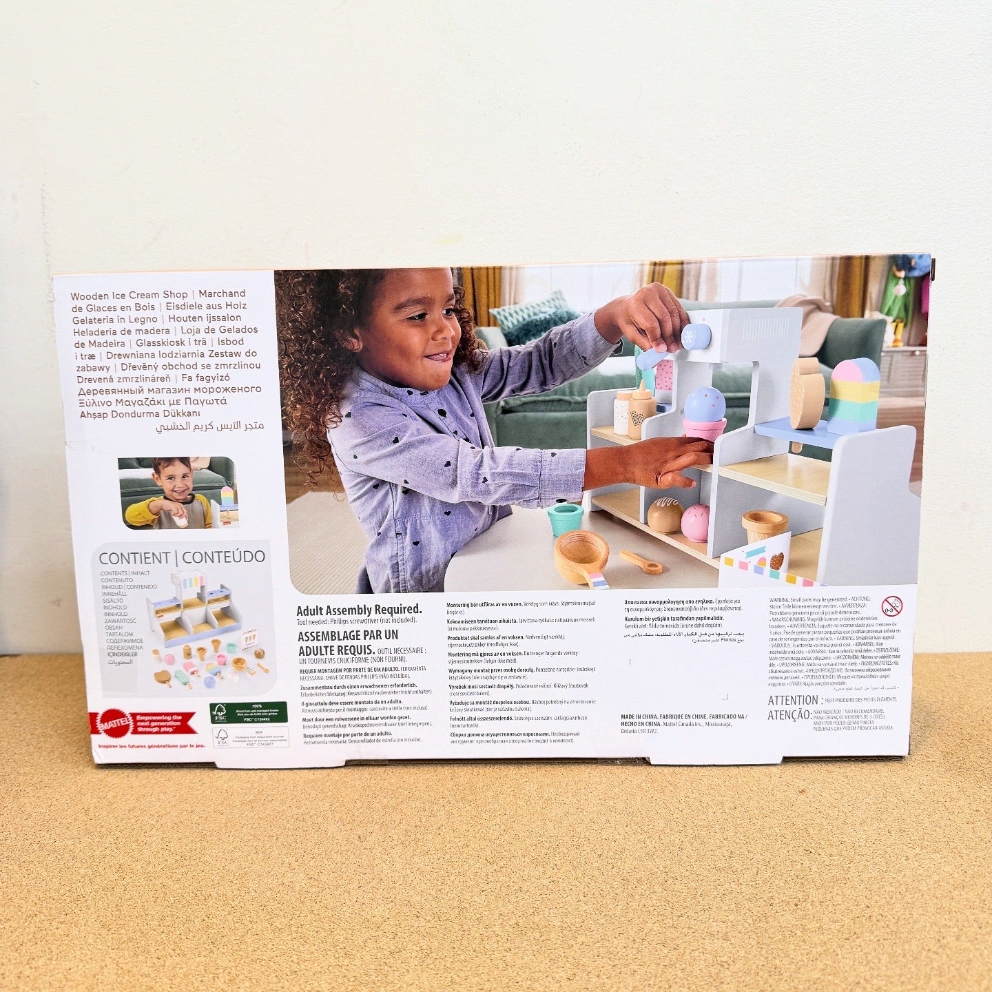Fisher Price Wooden Ice Cream Shop Playset