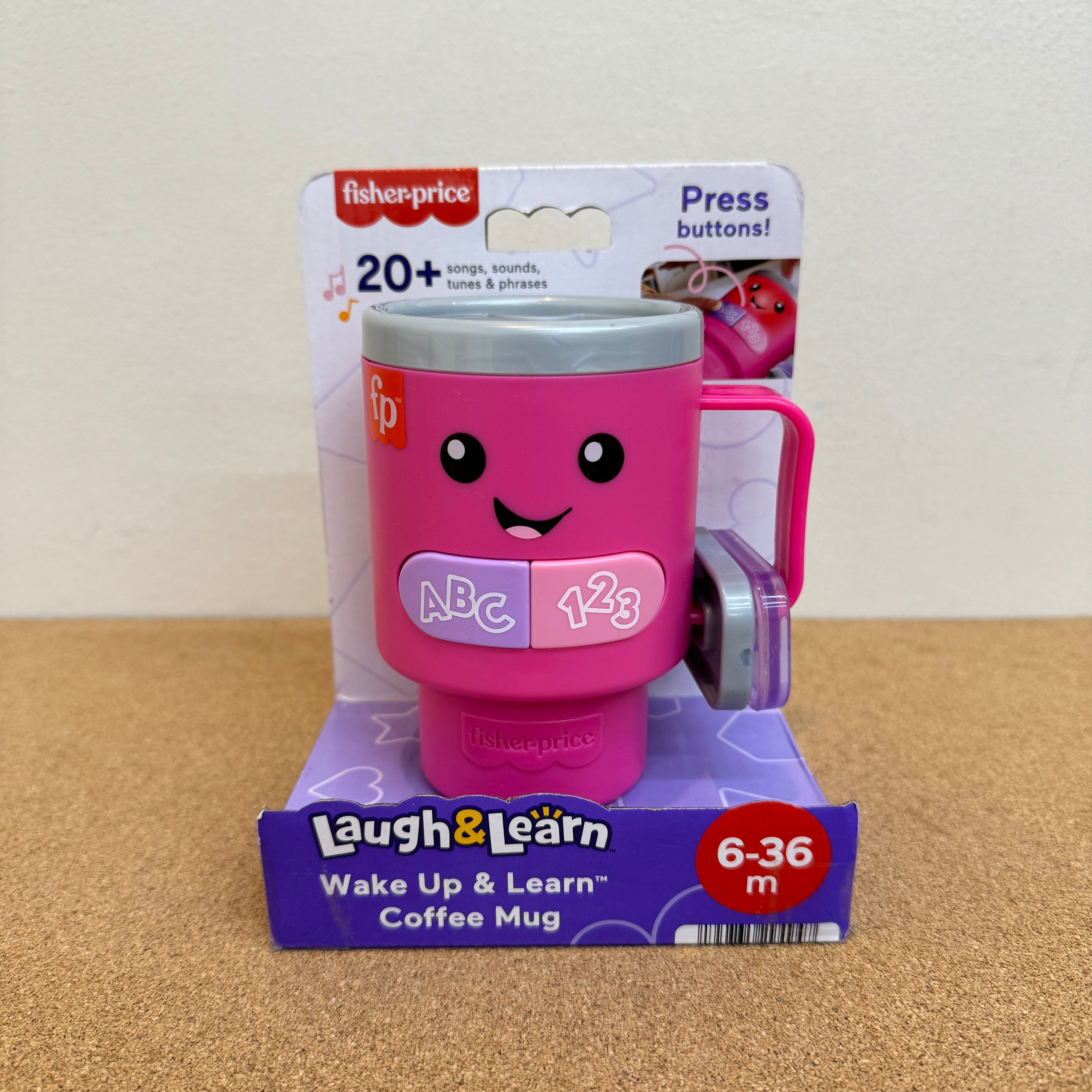 Fisher Price Laugh & Learn Wake Up & Learn Coffee Mug - Pink