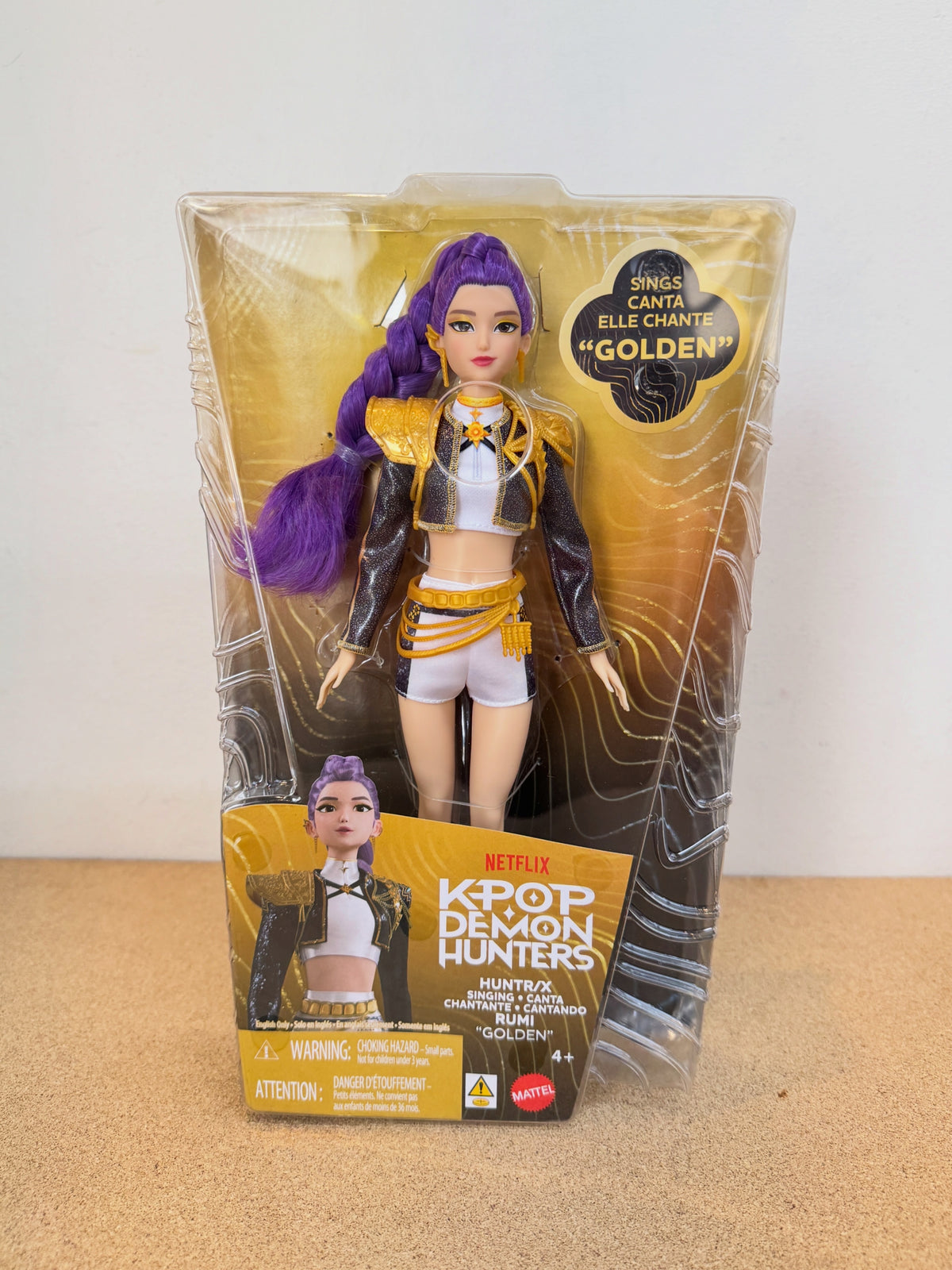 Kpop Demon Hunters HUNTR/X Rumi “Golden” Singing Doll