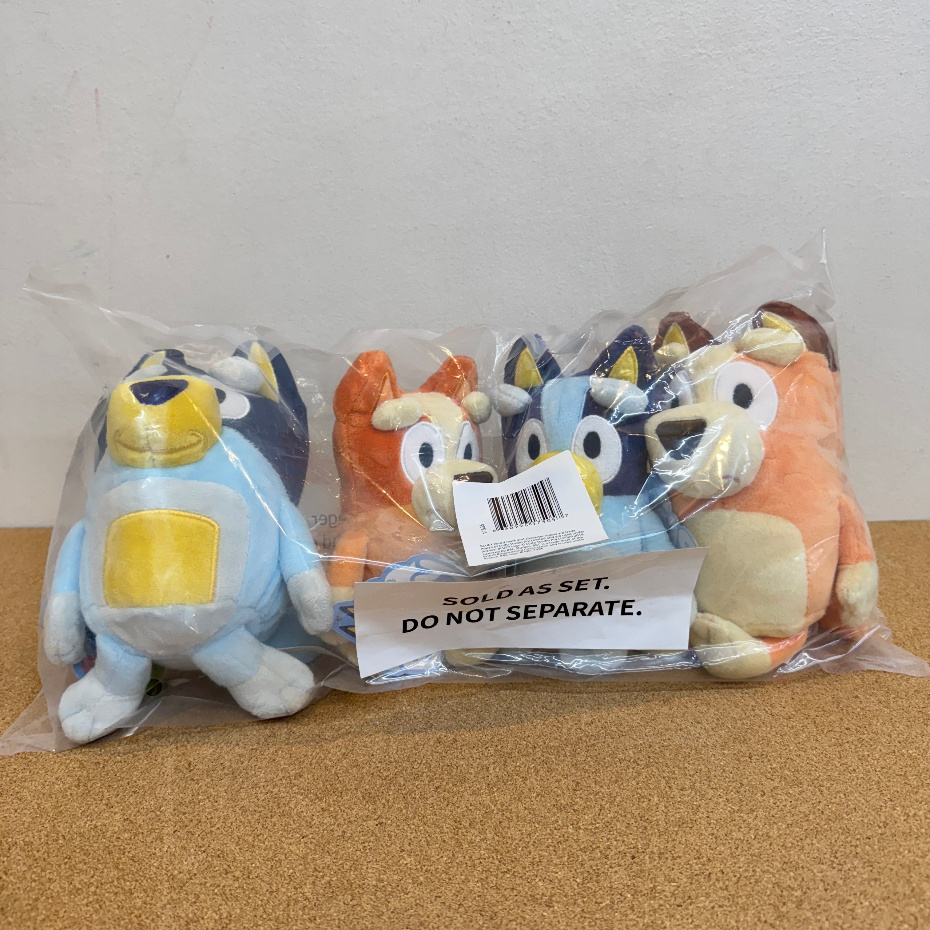 Bluey Heeler Family Plush 4Pack