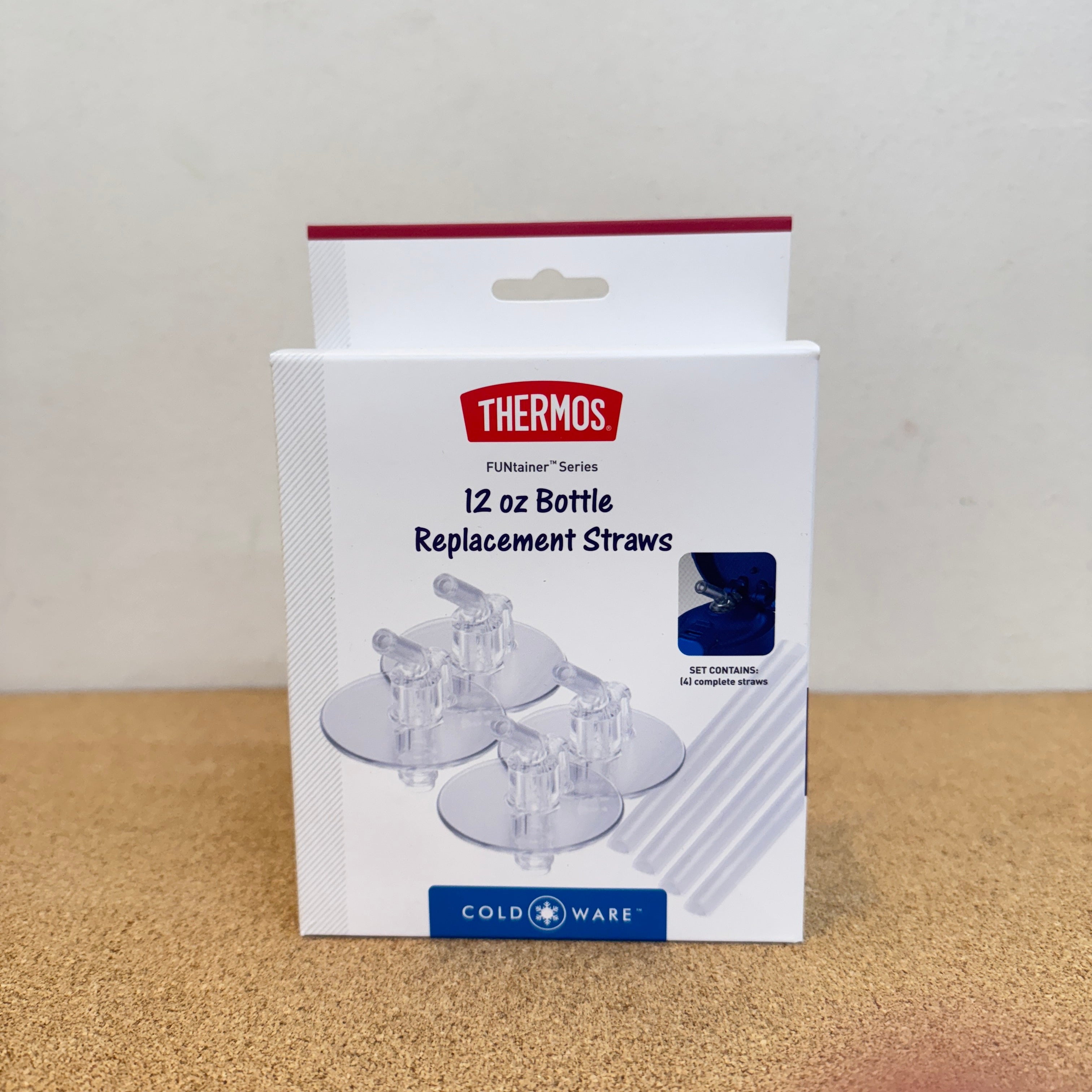 Thermos Funtainer 12Oz Insulated Replacement Straws 4pcs