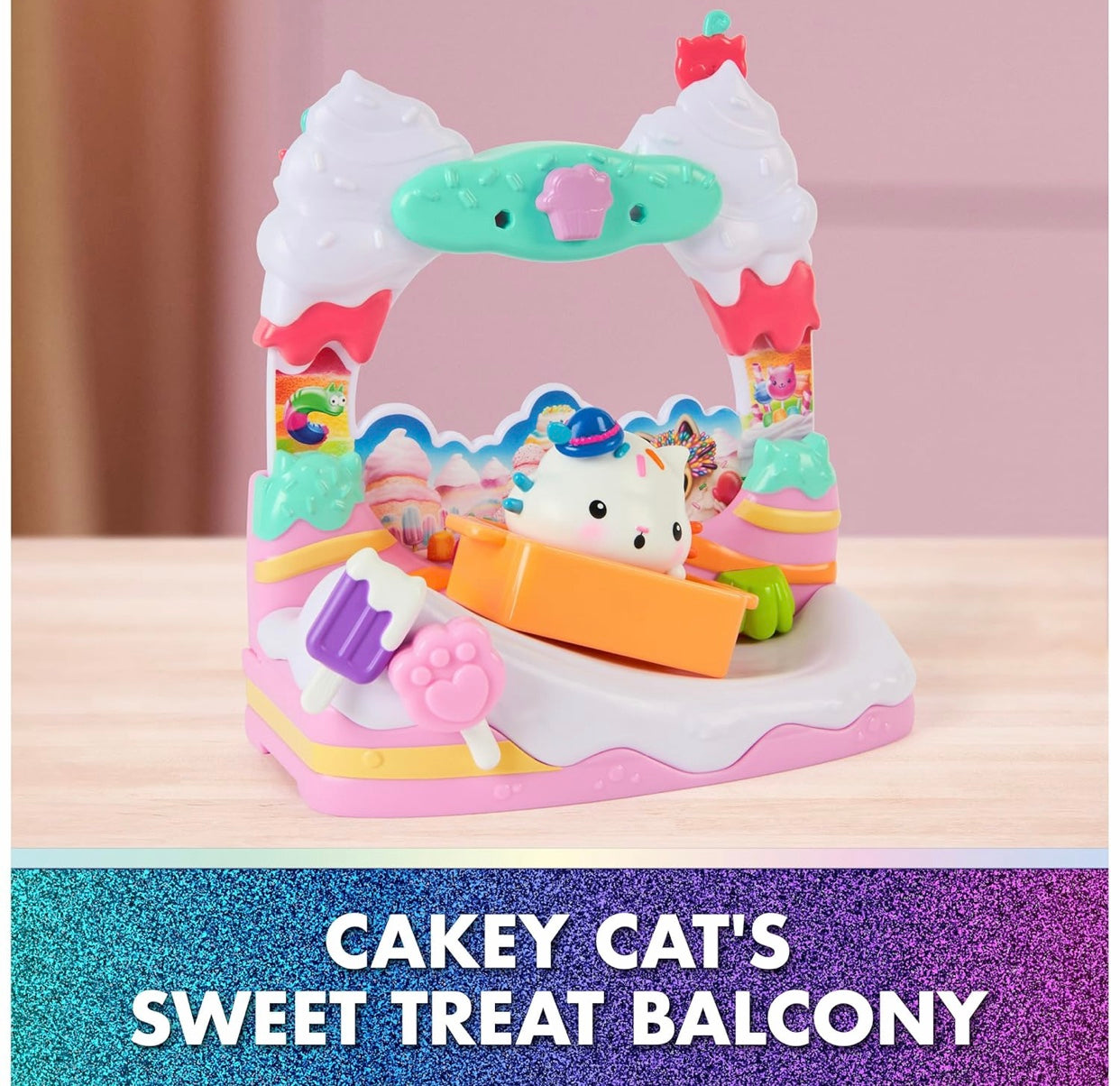 Gabby’s Dollhouse The Movie: Cakey Cat’s Sweet Treat Balcony