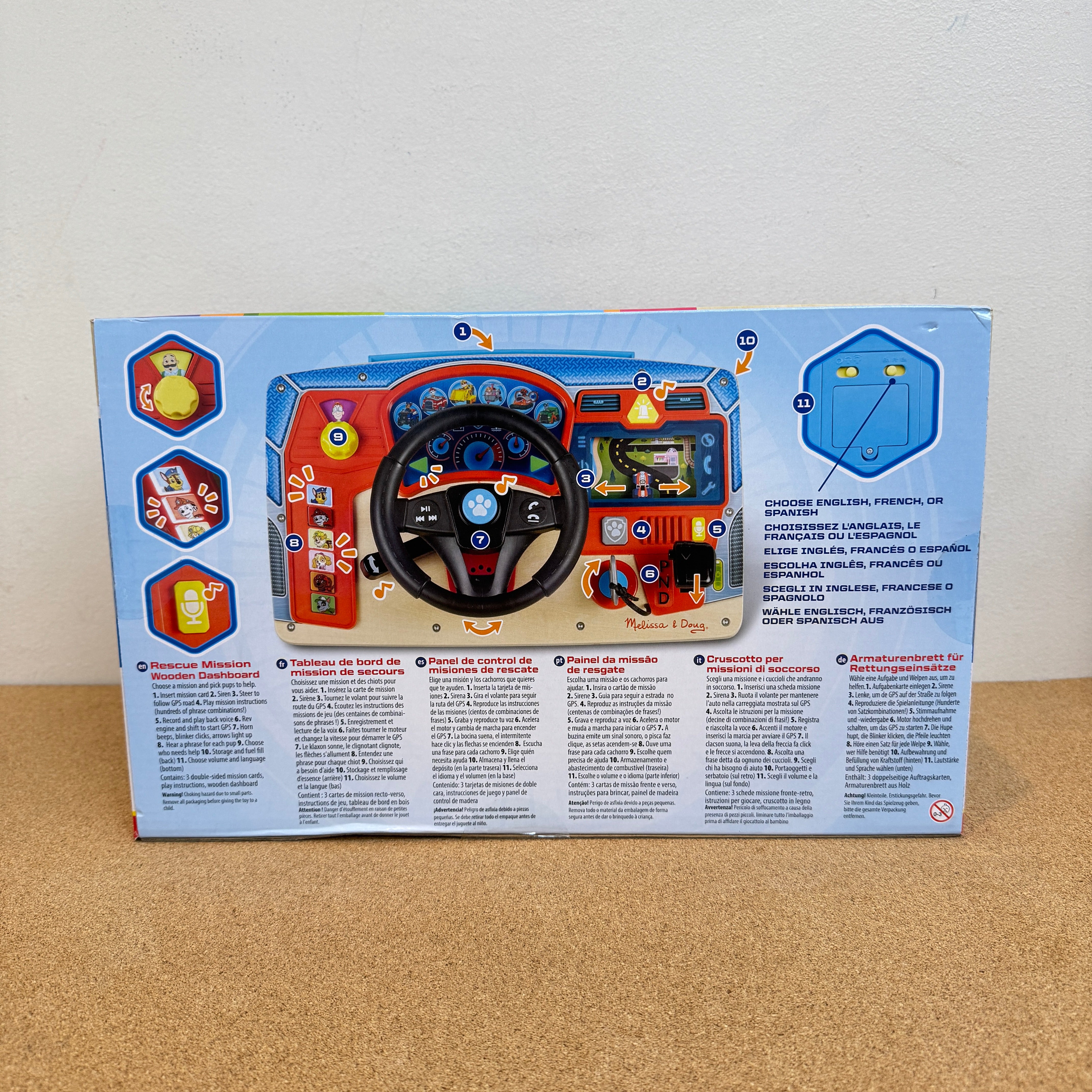 Melissa & Doug Paw Patrol Rescue Mission Wooden Dashboard