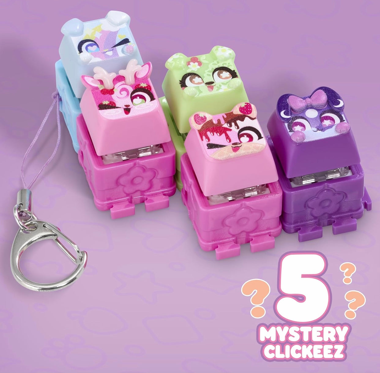 Clickeez Clickable Collectables 5Pack