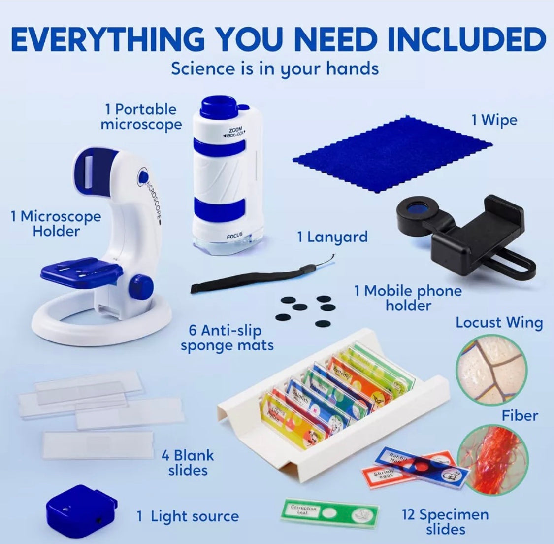 Klever Kits Junior Microscope Explorer Set