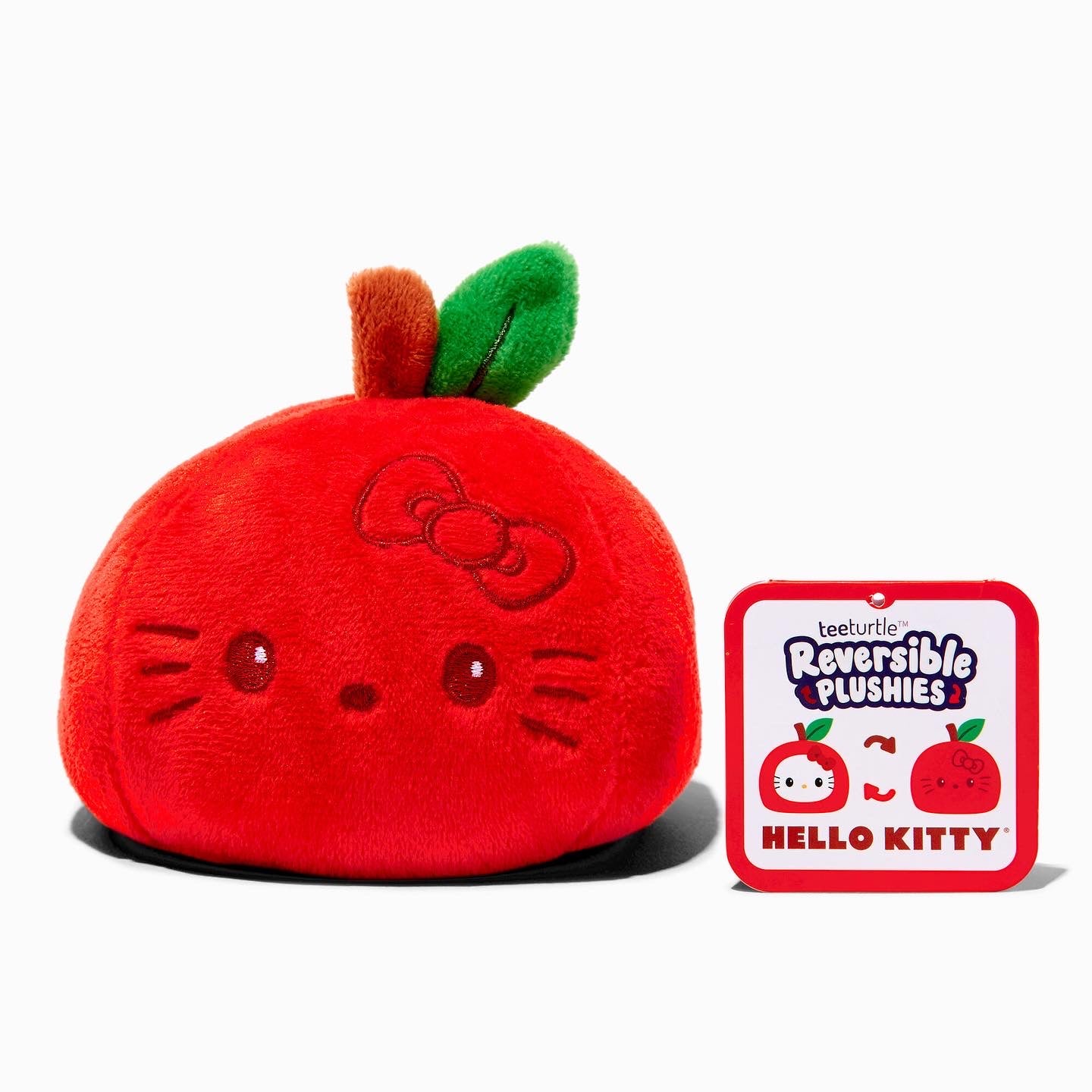 Teeturtle x Hello Kitty & Friends Reversible Plush- Hello Kitty/Apple