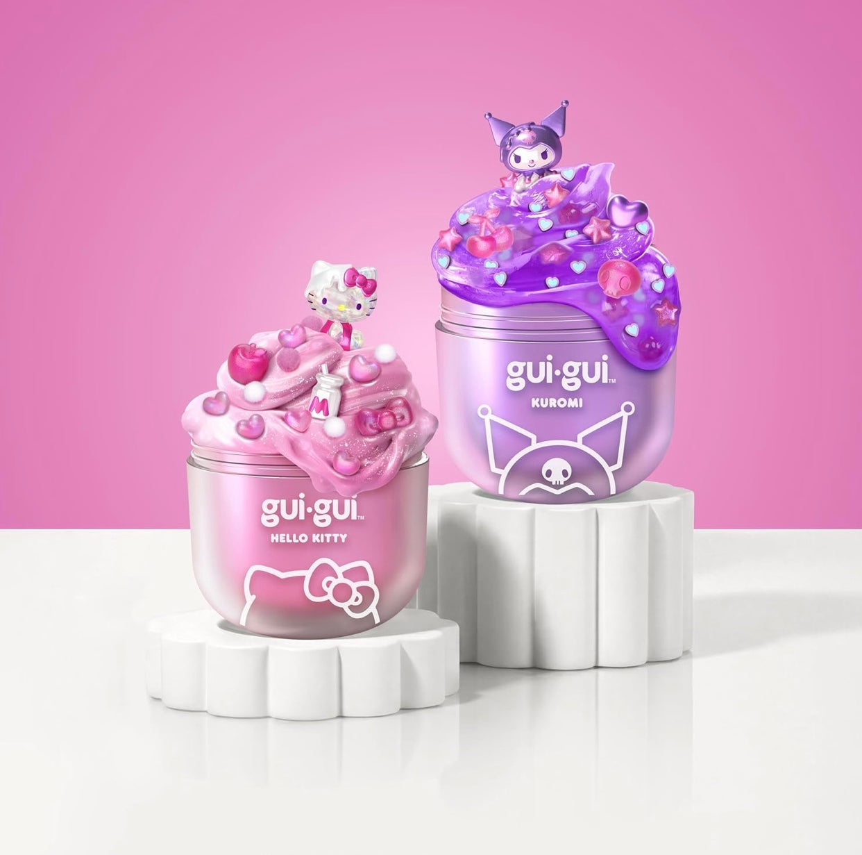 Gui Gui x Hello Kitty & Kuromi Slime 2Pack
