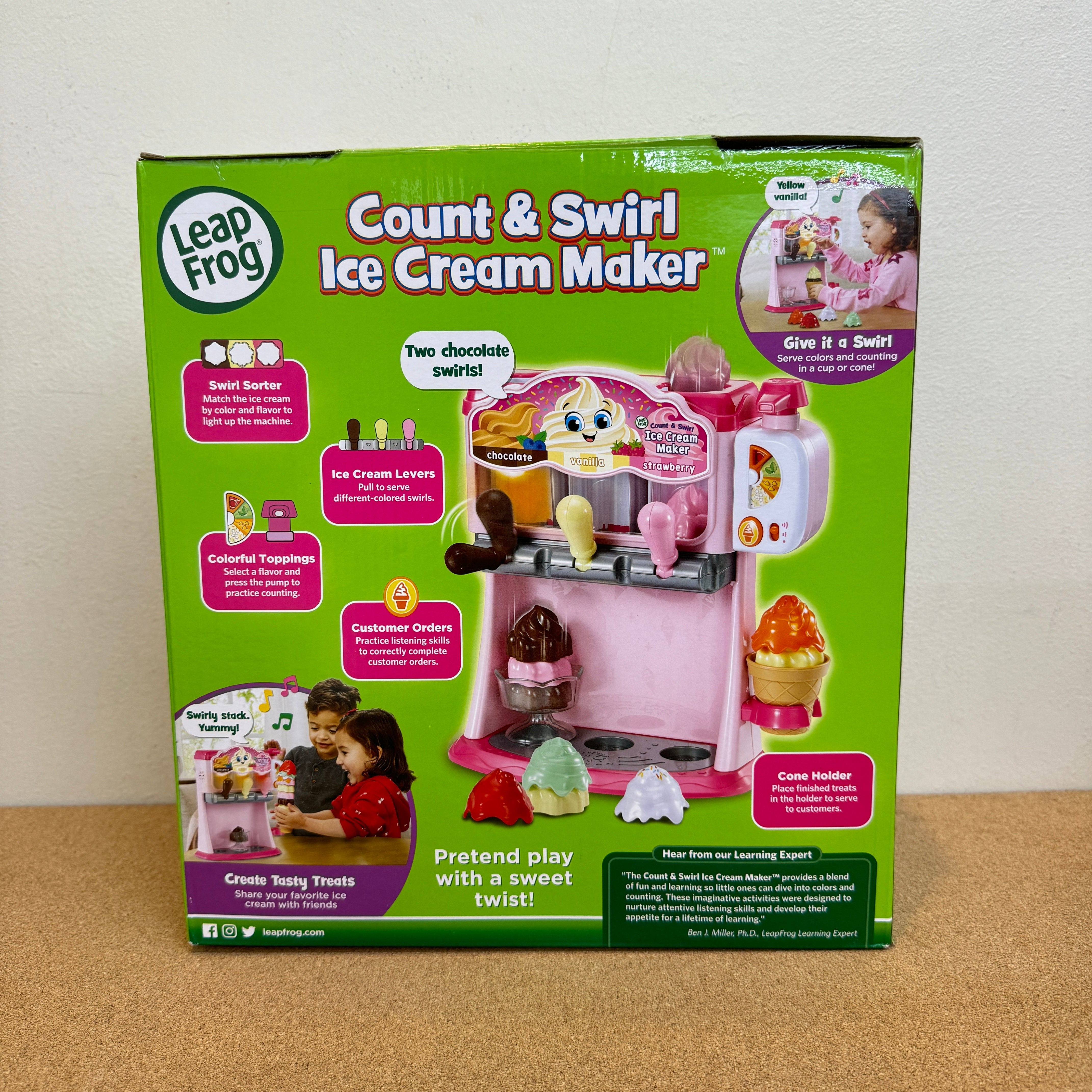 Leap Frog Count & Swirl Ice Cream Maker Playset - Pink