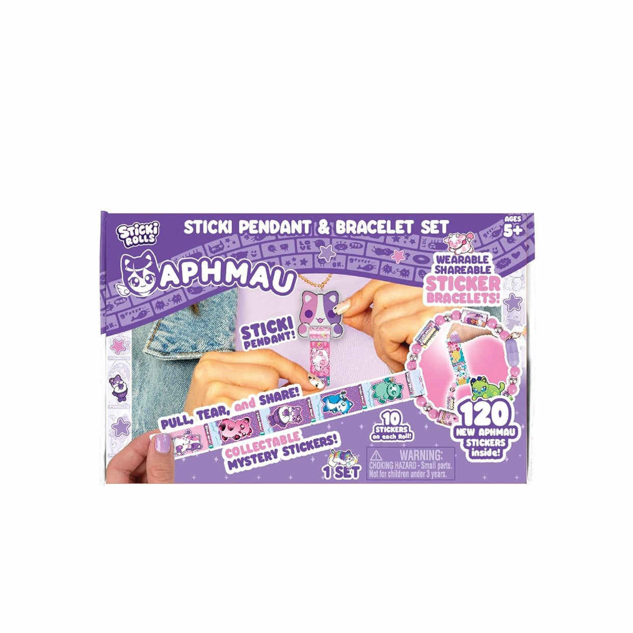 Sticki Rolls x Aphmau Toy Pendant & Bracelet Set